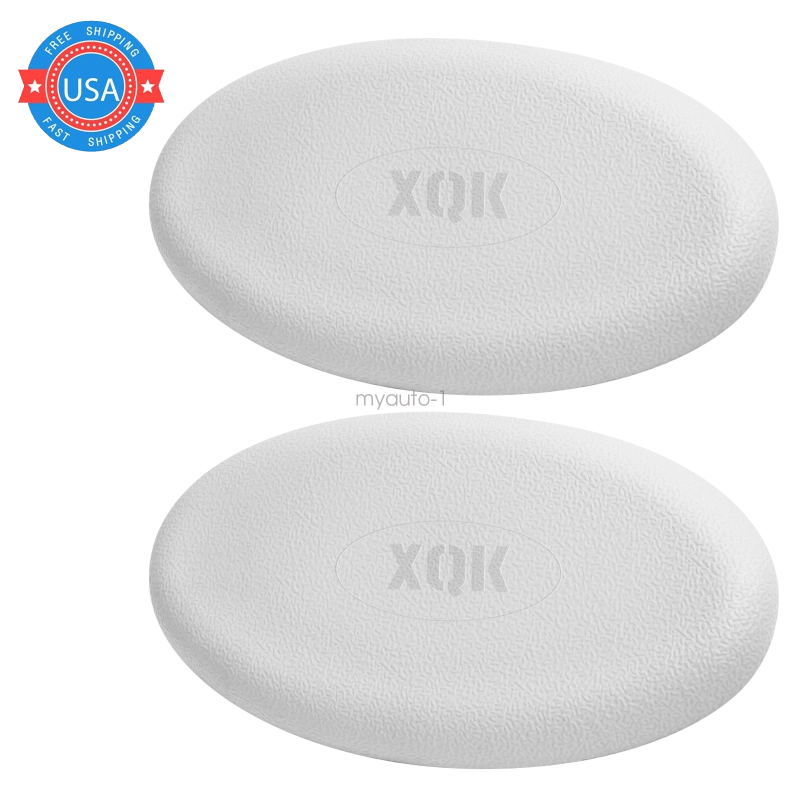 2472-828 2 Pack  Oval Gray Snap-in Spa Pillow for Jacuzzi J-200 J-100 Series