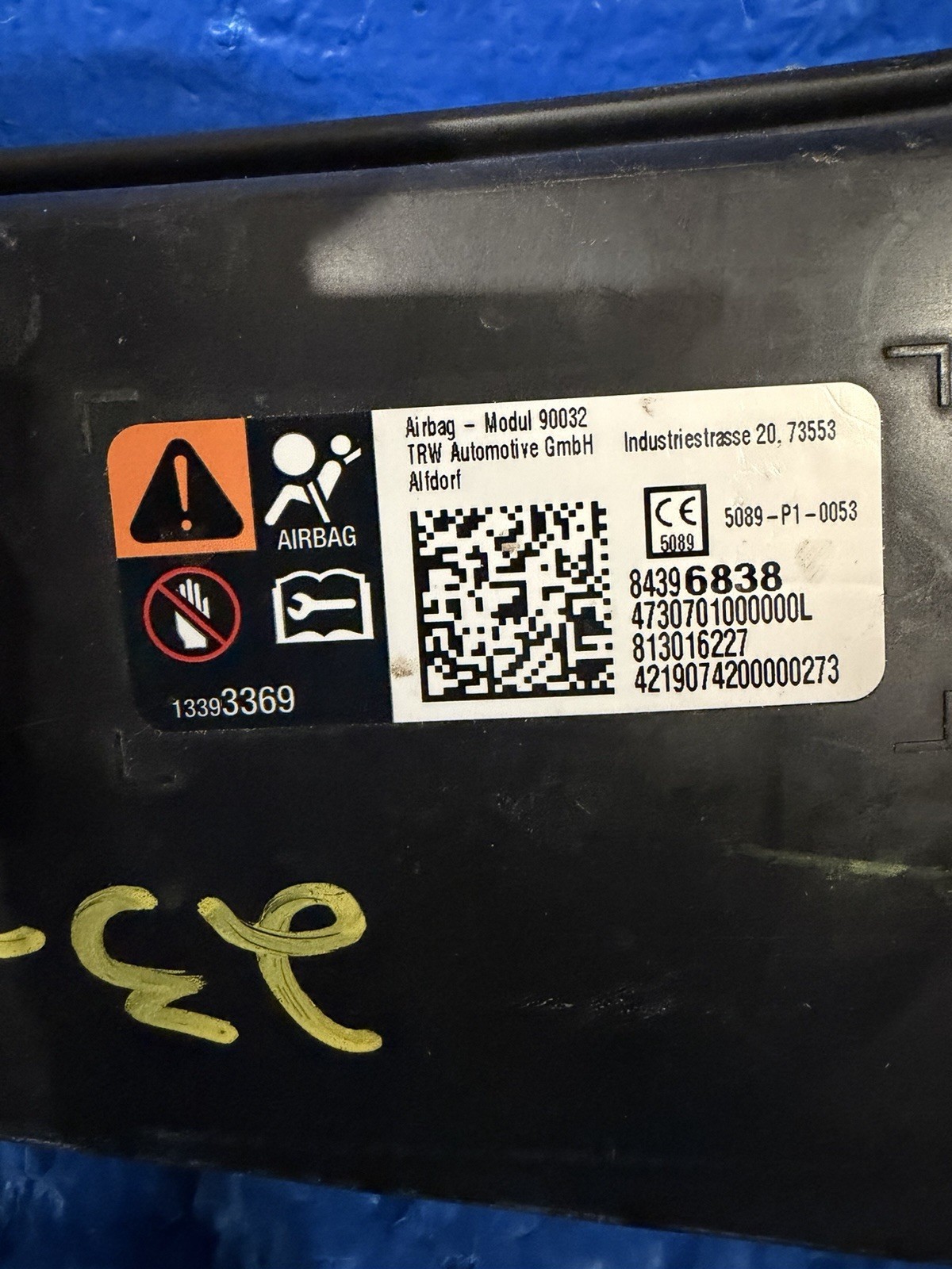 2020-2021-2022-2023-2024-Chevrolet Silverado GMC Sierra Passenger Seat Airbag