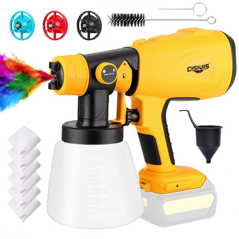 Cordless Paint Sprayer For DEWALT 20V Battery High Pressure Spray Paint Gun