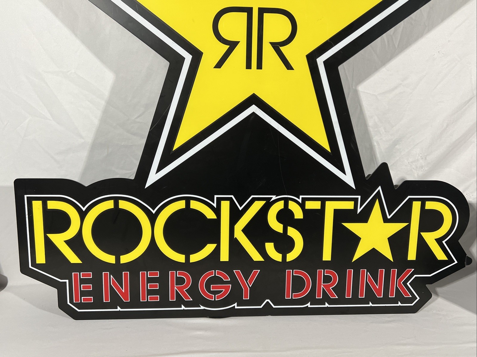 Rockstar Energy Drink Electric Led Light Wall Sign 30” H 28” W See Description