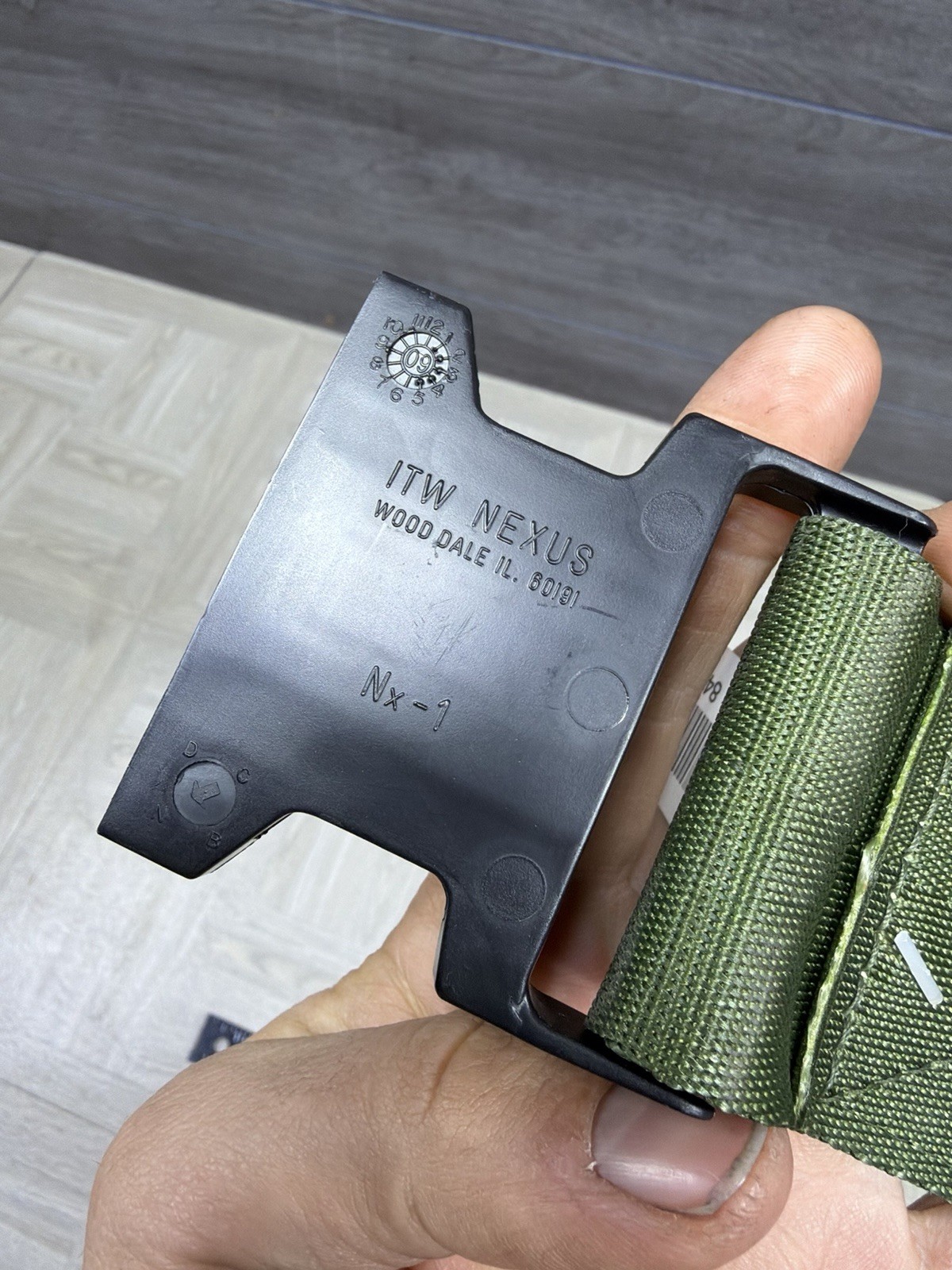 ITW NEXUS Military Buckle / Clip With Strap New NX-1 Tactical