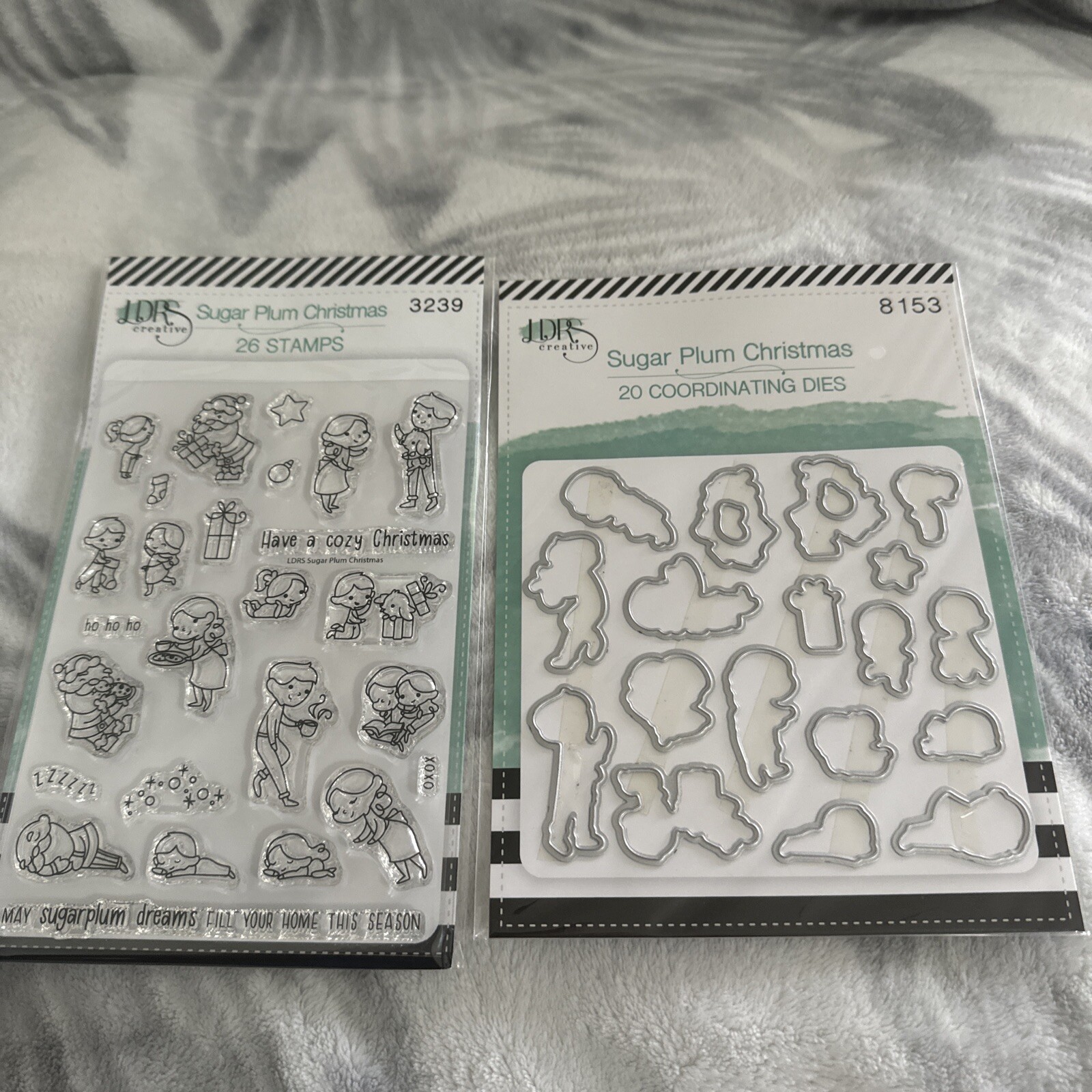 LDRS Creative Stamp & Die Set Holiday Cheer 723253 New LOT OF 5