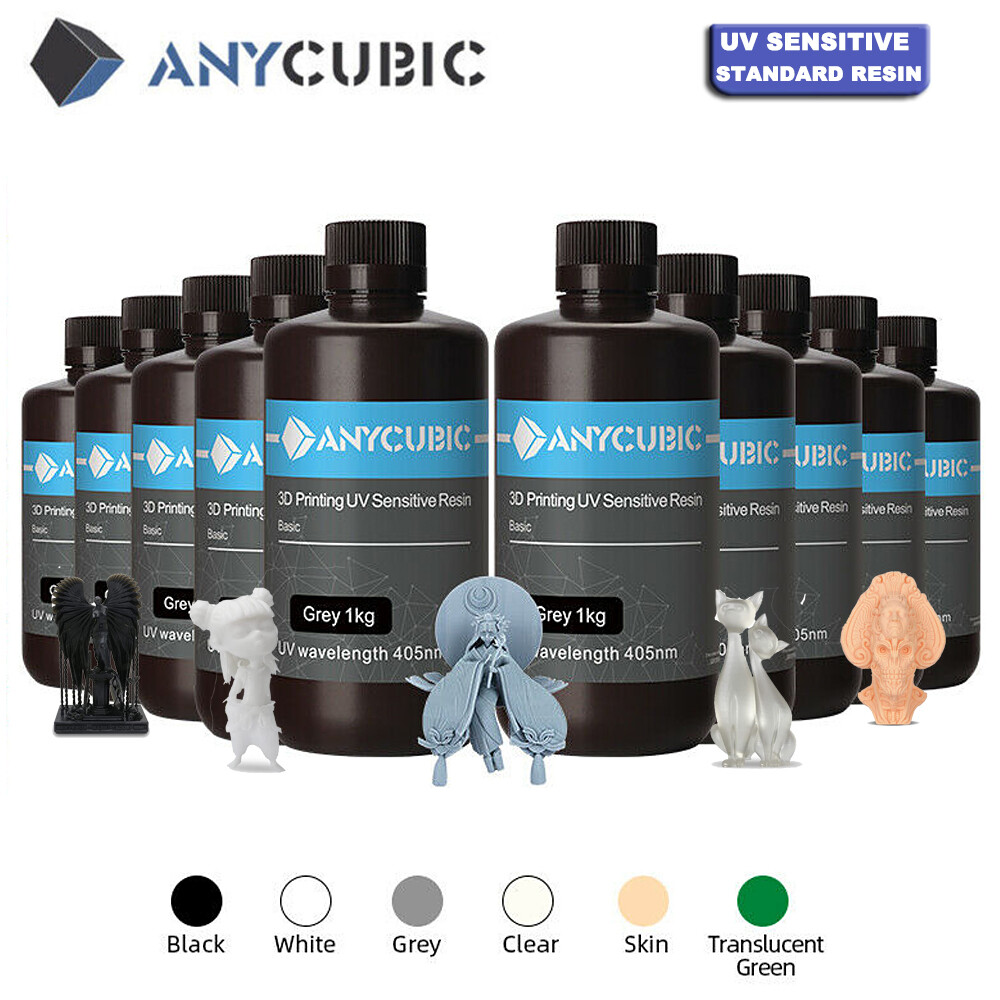 ANYCUBIC 5-30kg 3D Printer Resin Standard Resin 405nm UV Sensitive Resin Lot