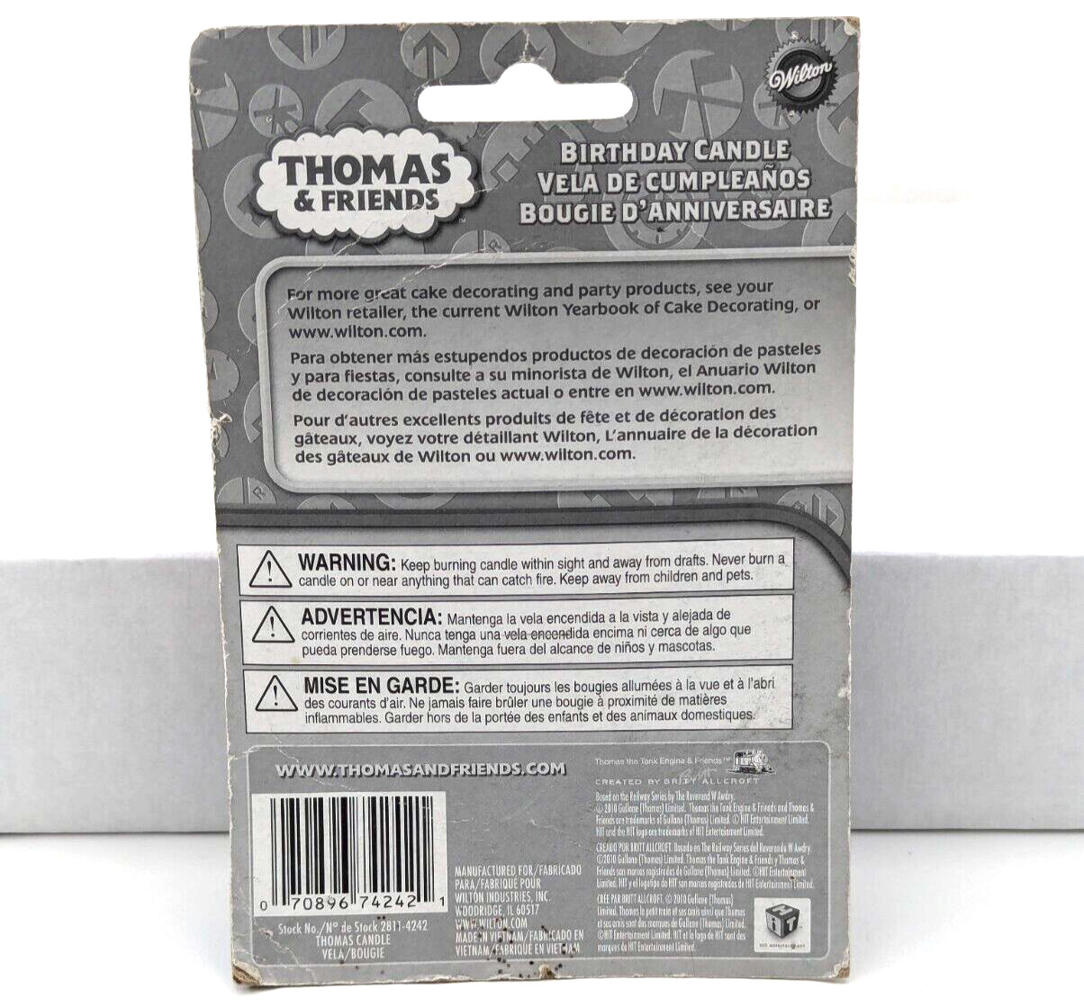 Wilton Thomas The Train & Friends 2.6" Birthday Candle Cake Decoration NIP NEW!