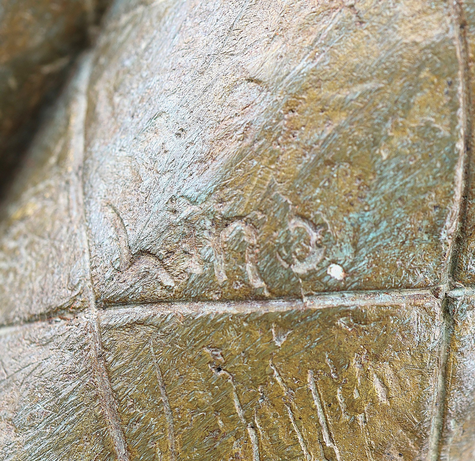 Lino Chavez Bronze Jester Harlequin Guitar Sculpture MCM