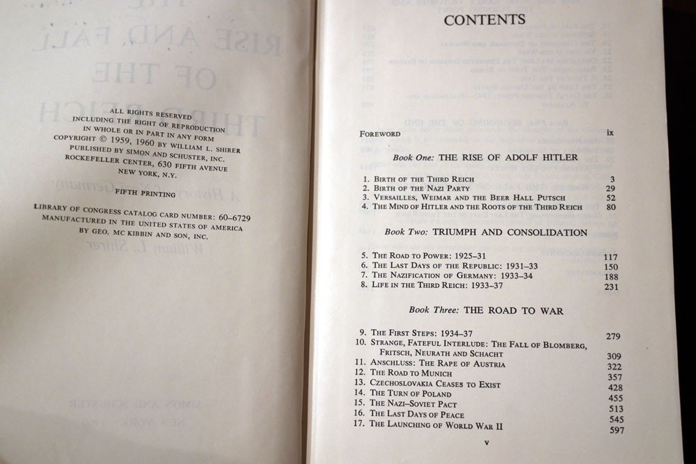 Rise and Fall of the Third Reich: History of Nazi Germany William L. Shirer 1960