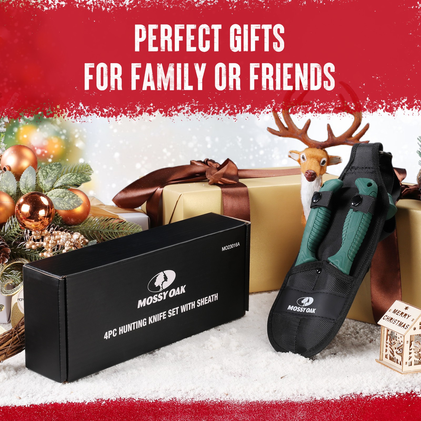 MOSSY OAK 4-Piece Portable Butcher Game Processing Set Perfect Hunting Gifts