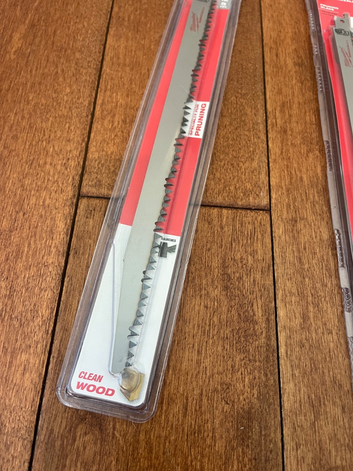 Milwaukee 48-00-1305 Sawzall Pruning Blade 5 TPI 12" Long (2 pack)