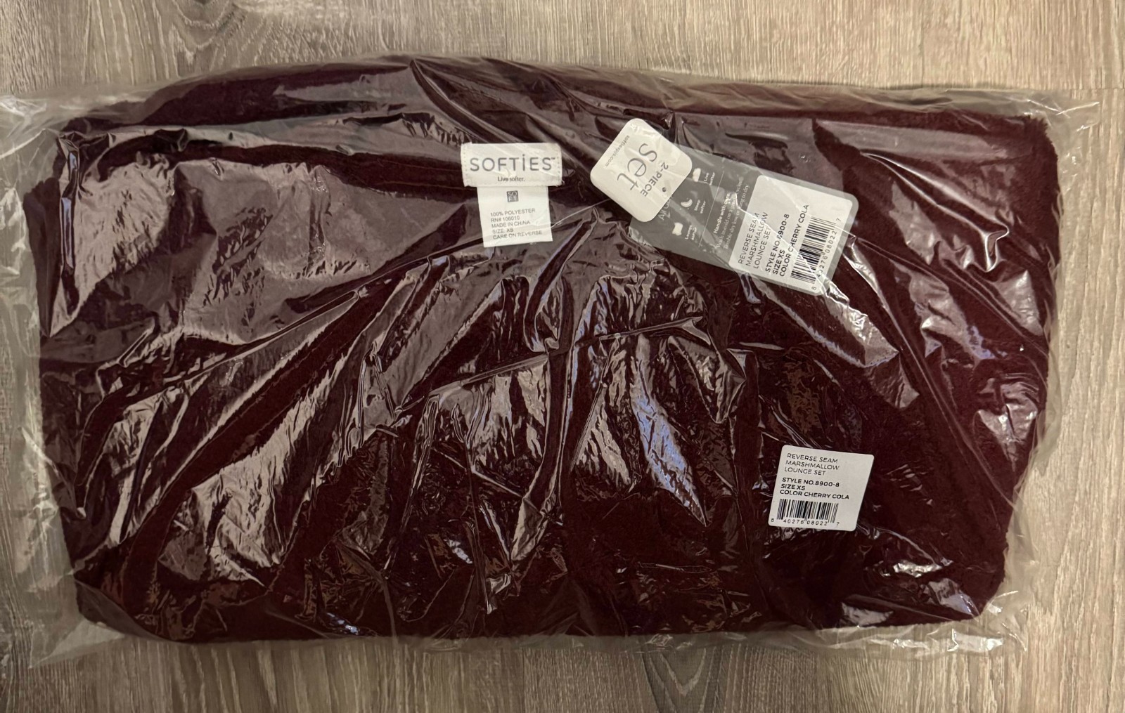 Softies Solid Marshmallow Reverse Seam Crew Neck Lounge Set -CHOOSE SIZE / COLOR