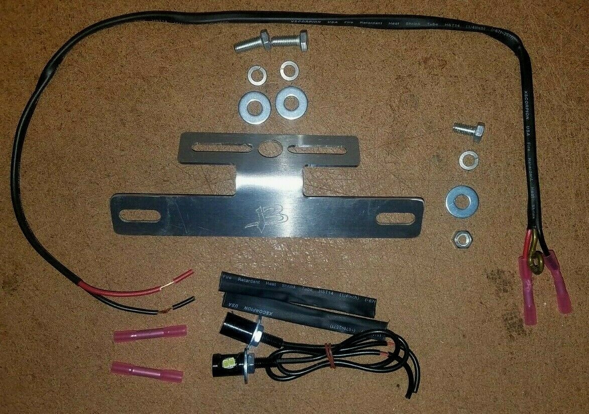 Lighted License Plate Bracket for TOCE Exhaust Honda CBR 600 CBR600RR ALL 03-25