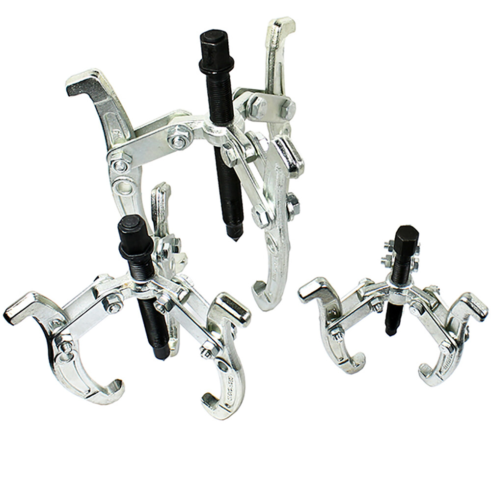 4 PCS Gear Puller Set 3" 4" 6" 8" - 3 Jaws Bearing Puller Mechanic Gear Pulley