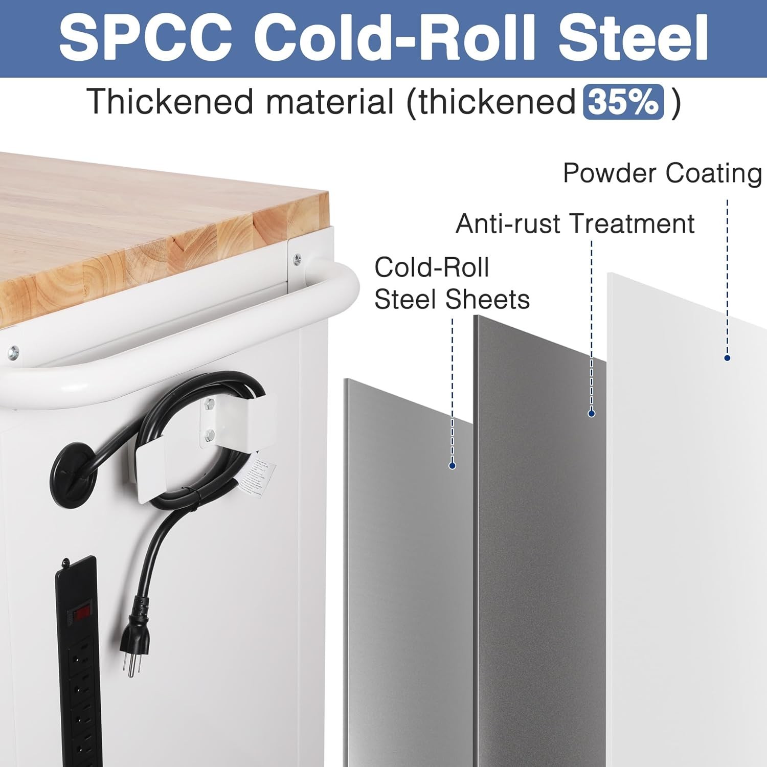 WORKPRO 62" 7-Drawers Rolling Tool Chest Heavy Duty Mobile Tool Storage Cabinets