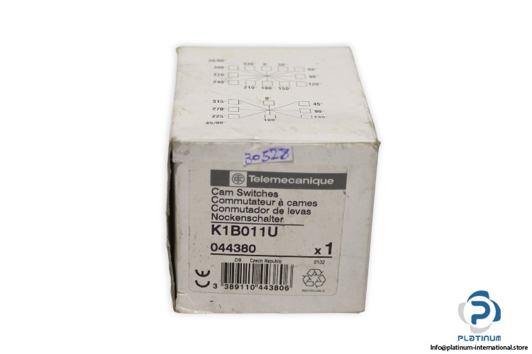 TELEMECANIQUE K1B011U BODY FOR CHANGEOVER SWITCH_Harmony K_Plastic_22 mm hole