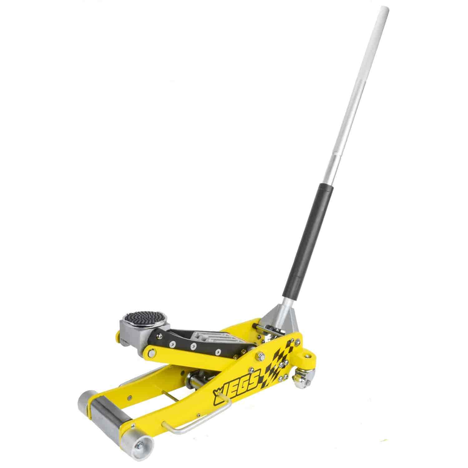 JEGS 80077 3 Ton Professional Low-Profile Aluminum Floor Jack