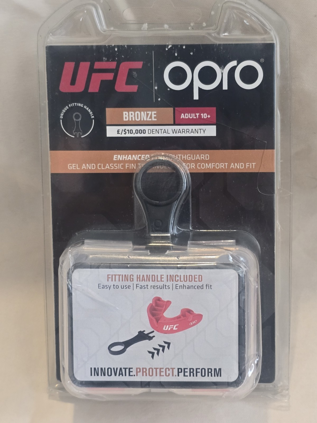 UFC Opro mouth guard bronze level adult 10+ Red new