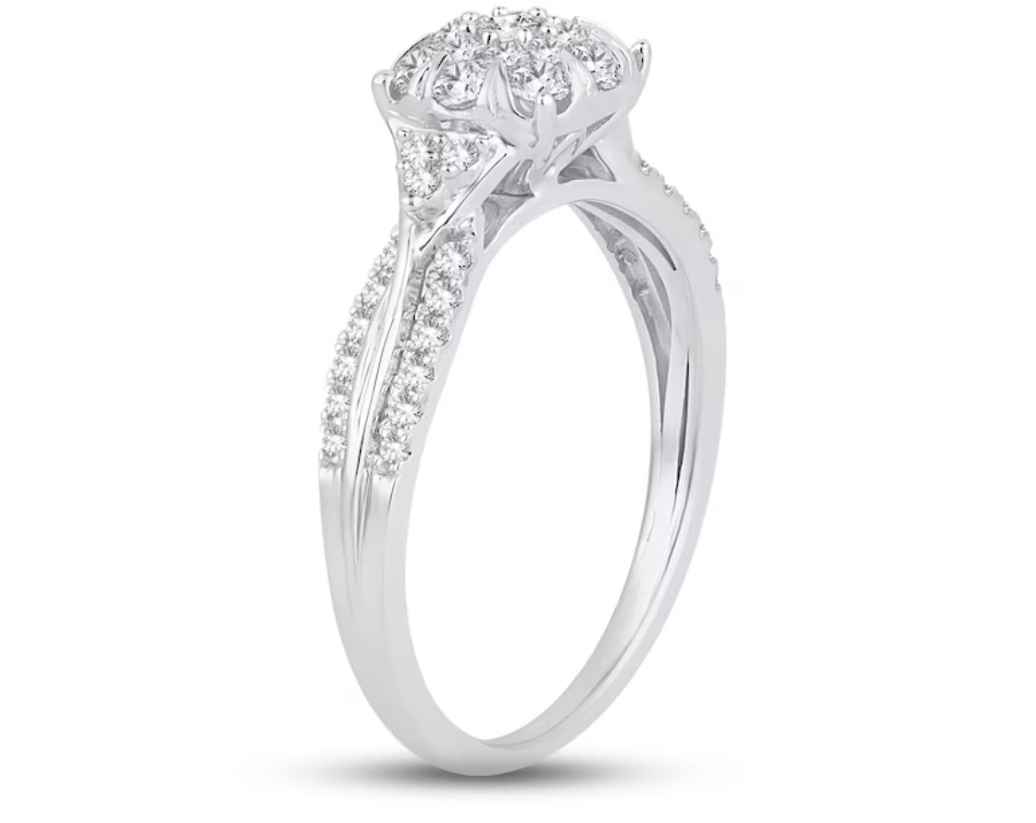 Kay 'Adore' Diamond Engagement Ring 1/2 Ct Tw Round-cut 10k White Gold Size 6
