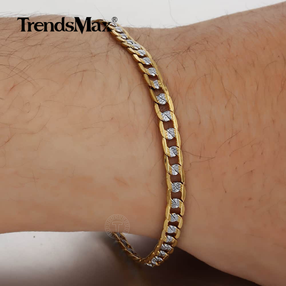 4mm 18-30" Diamond-Cut Curb Cuban Link Gold Plated Chain Necklace Men Women Gift