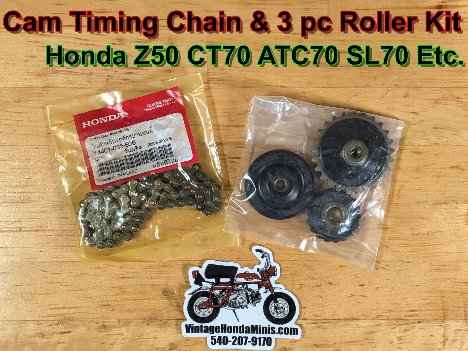 Cam Timing Chain - Chain & Roller Kit - Honda Z50 CT70 SL70 CL70 TRX70 ATC70