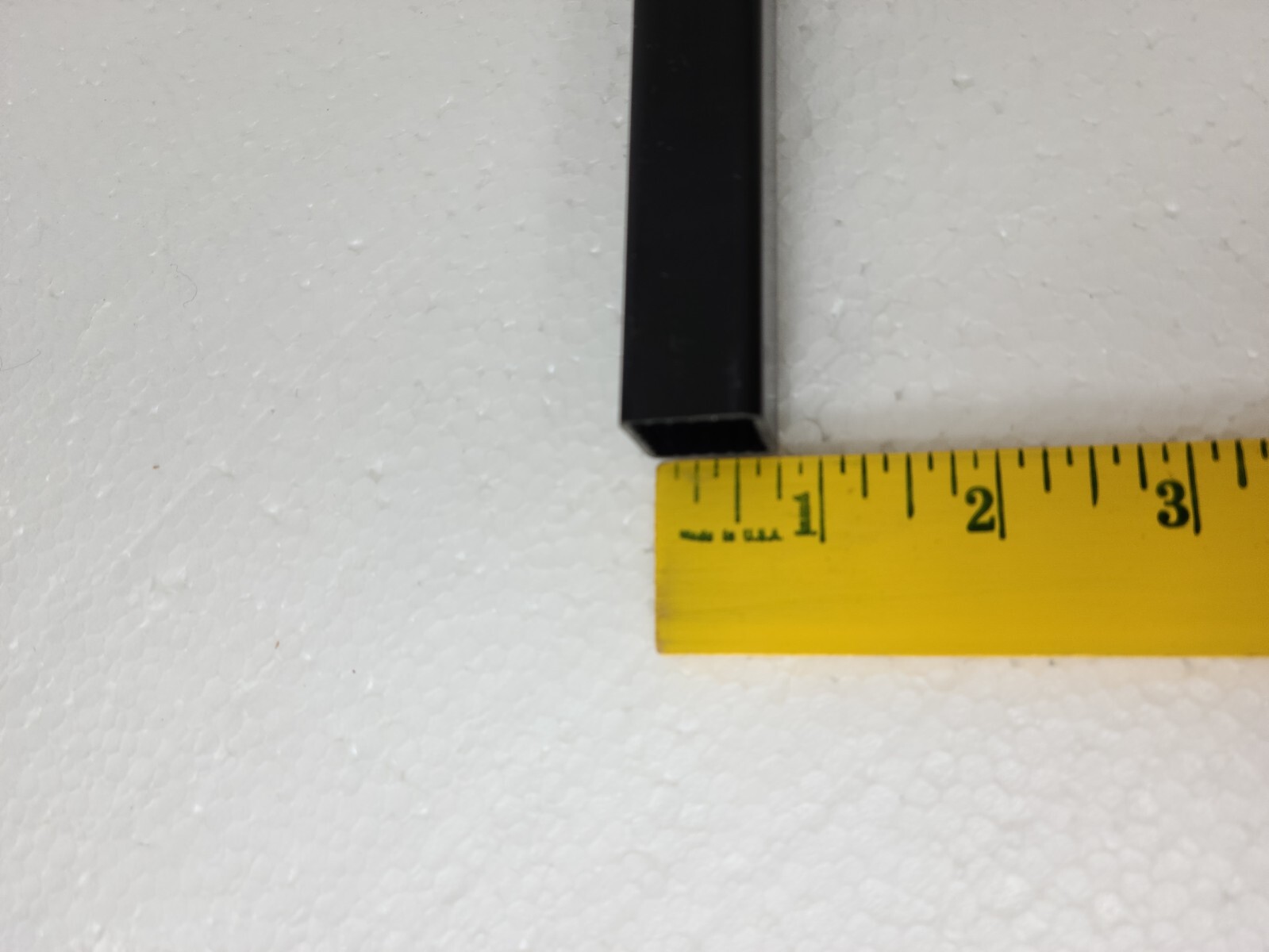 Vintage Black Towel Bar Rod Plastic Spring Rack 24 inch Mid Century Modern Retro