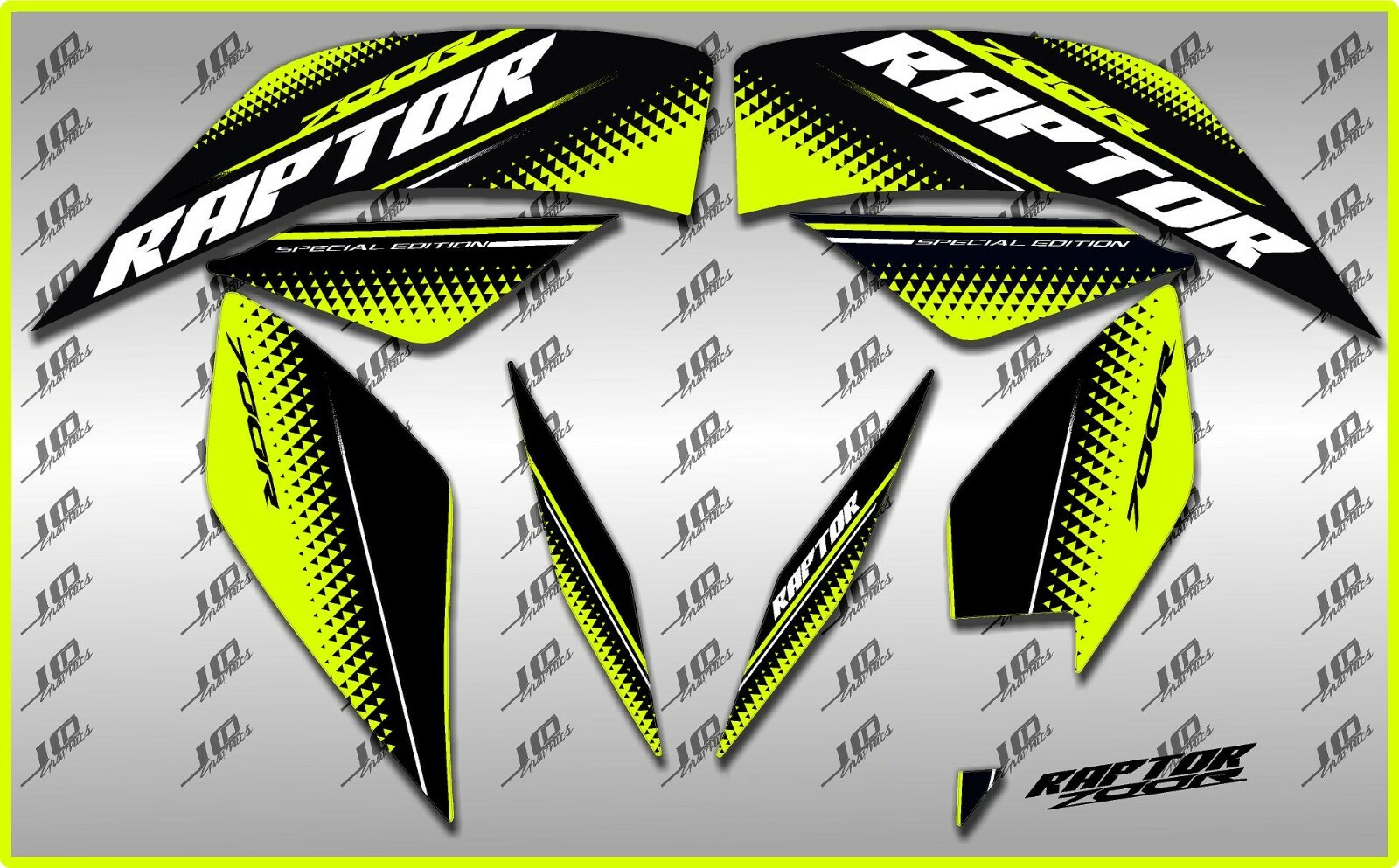 2020 YAMAHA RAPTOR 700R SE full graphics kit  THICK AND HIGH  GLOSS