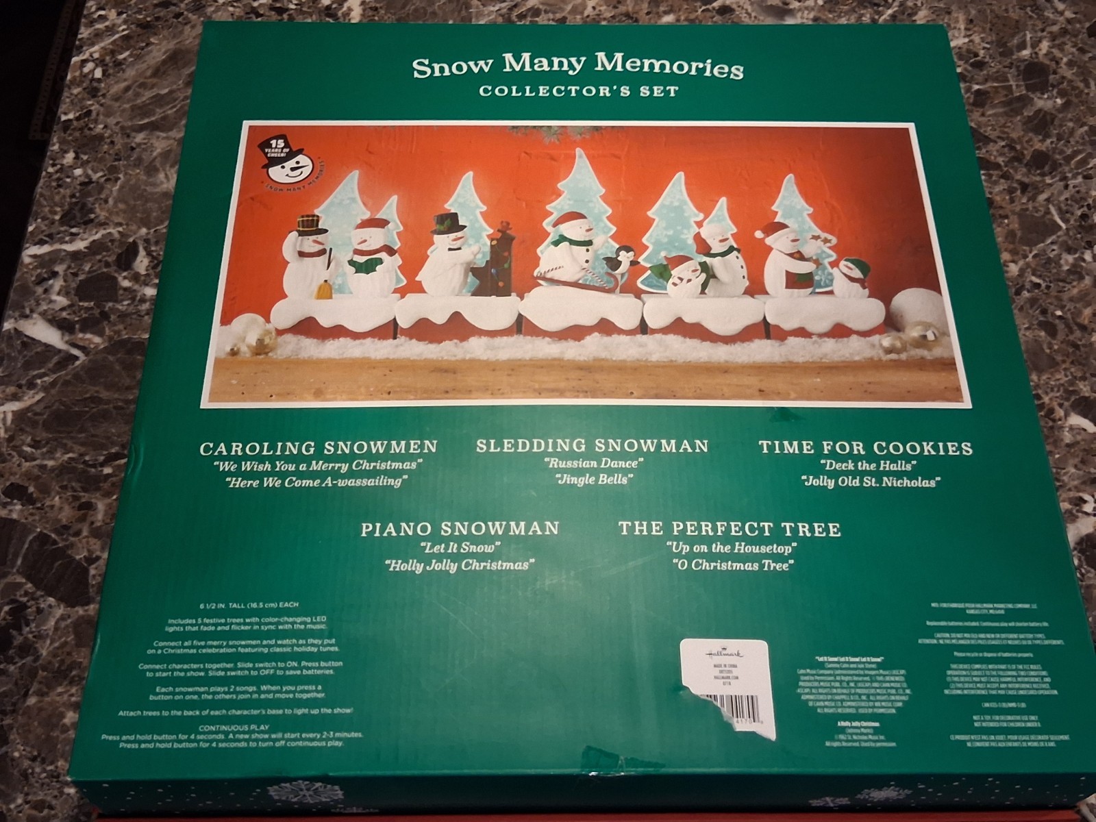 NEW Hallmark 2018 Snow Many Memories Collector's Set Musical Snowmen Sing Motion