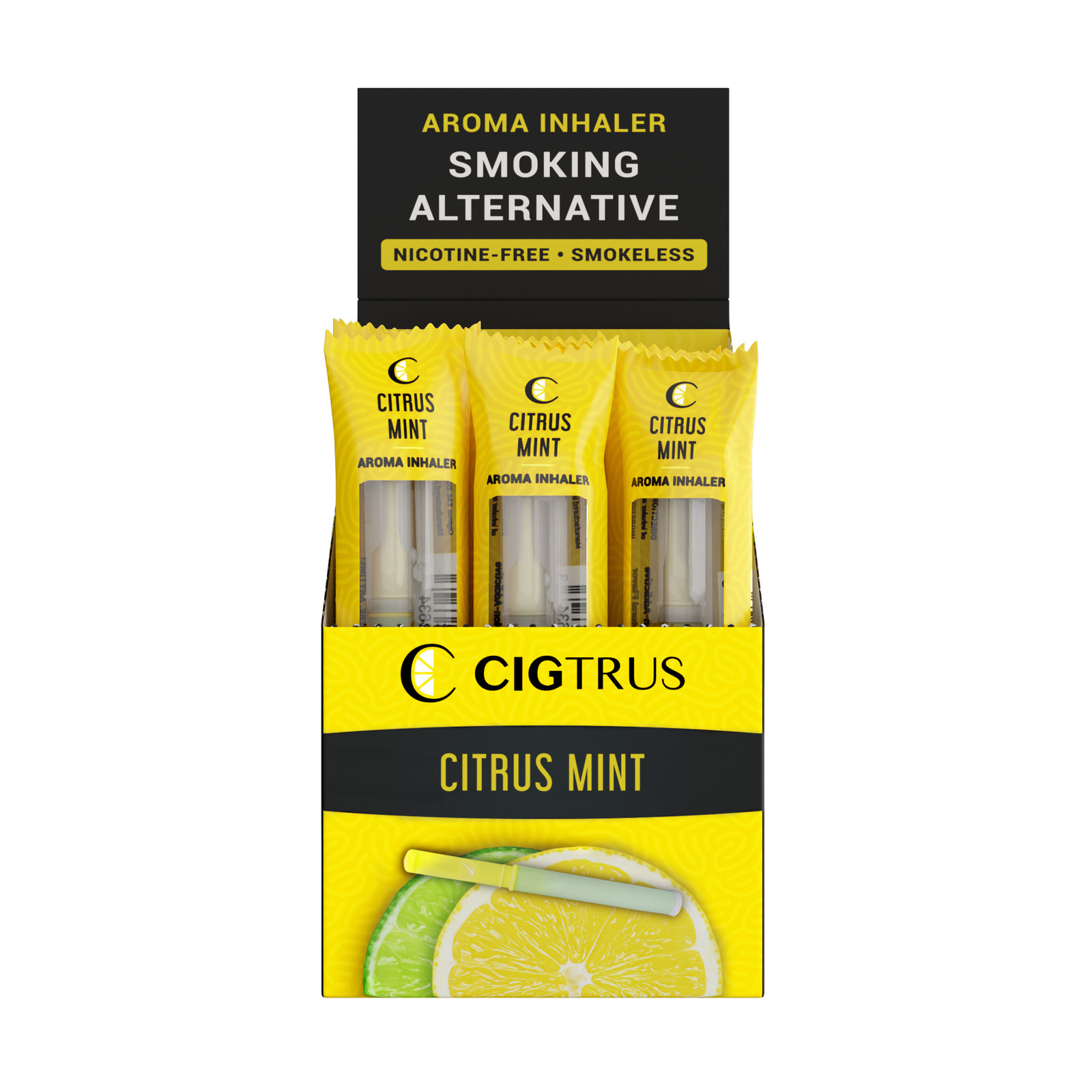Cigtrus Smokeless Air Inhaler - Natural Smoking Alternative - Lemon Lime