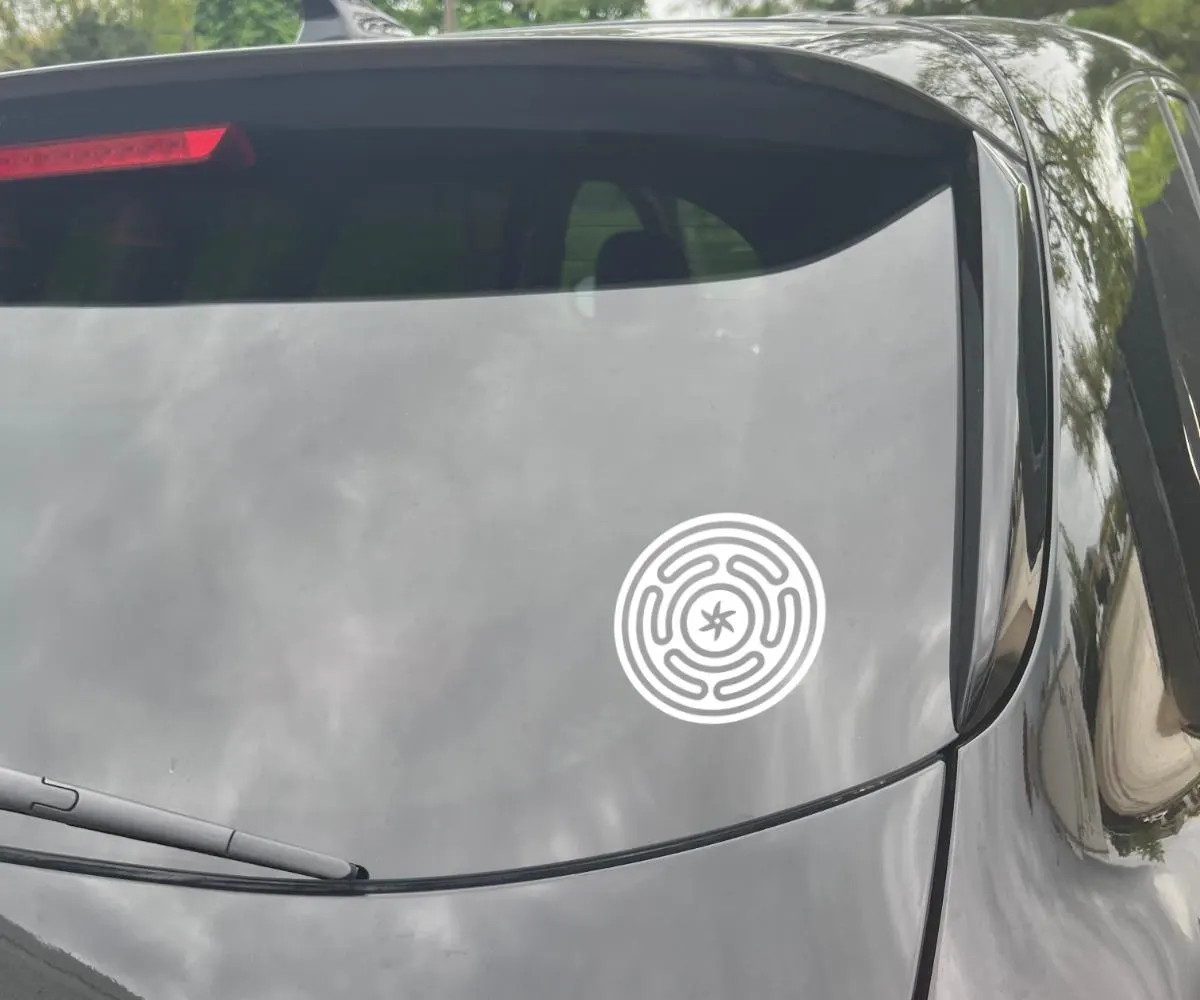 Hecate’s Wheel Vinyl Decal – Goddess Sigil Sticker – Witchcraft, Pagan, Wiccan A