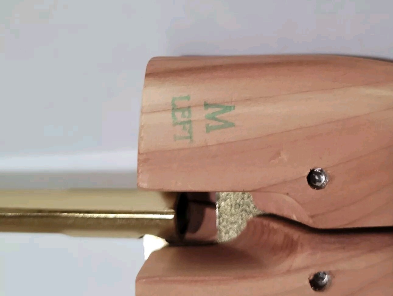 Salvatore Ferragamo Two Different Wooden Shoe Tree Metal Molds - Size Medium