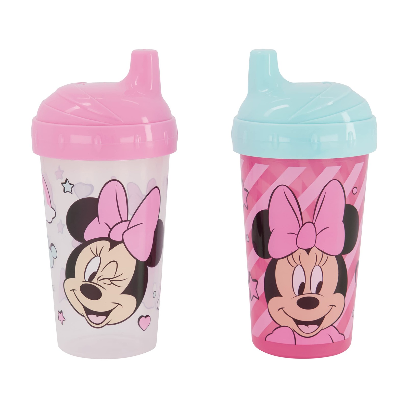 Disney Toddler Sippy Cups for Girls   10 Ounce Minnie Mouse Sippy Cup Pack of Tw