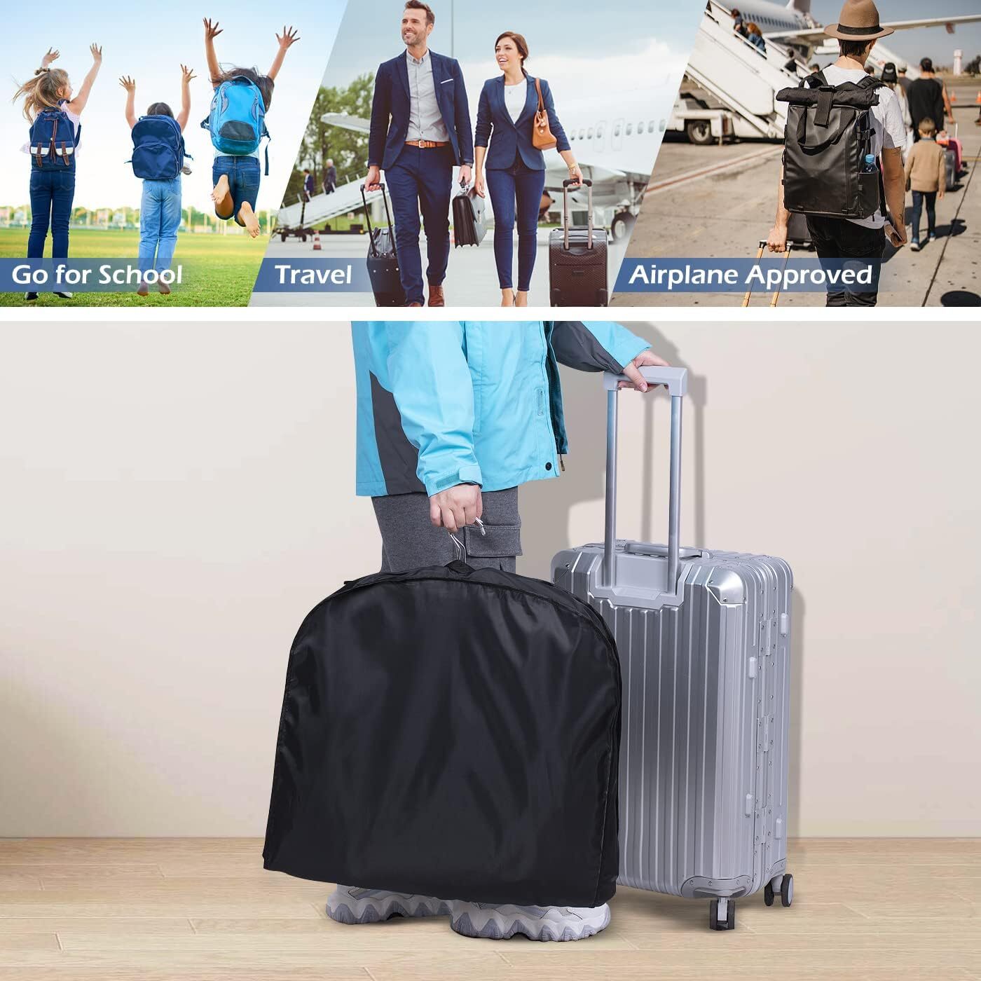 43" Suit Bags for Men Travel, Travel Garment Bag Carry On, Durable Thick