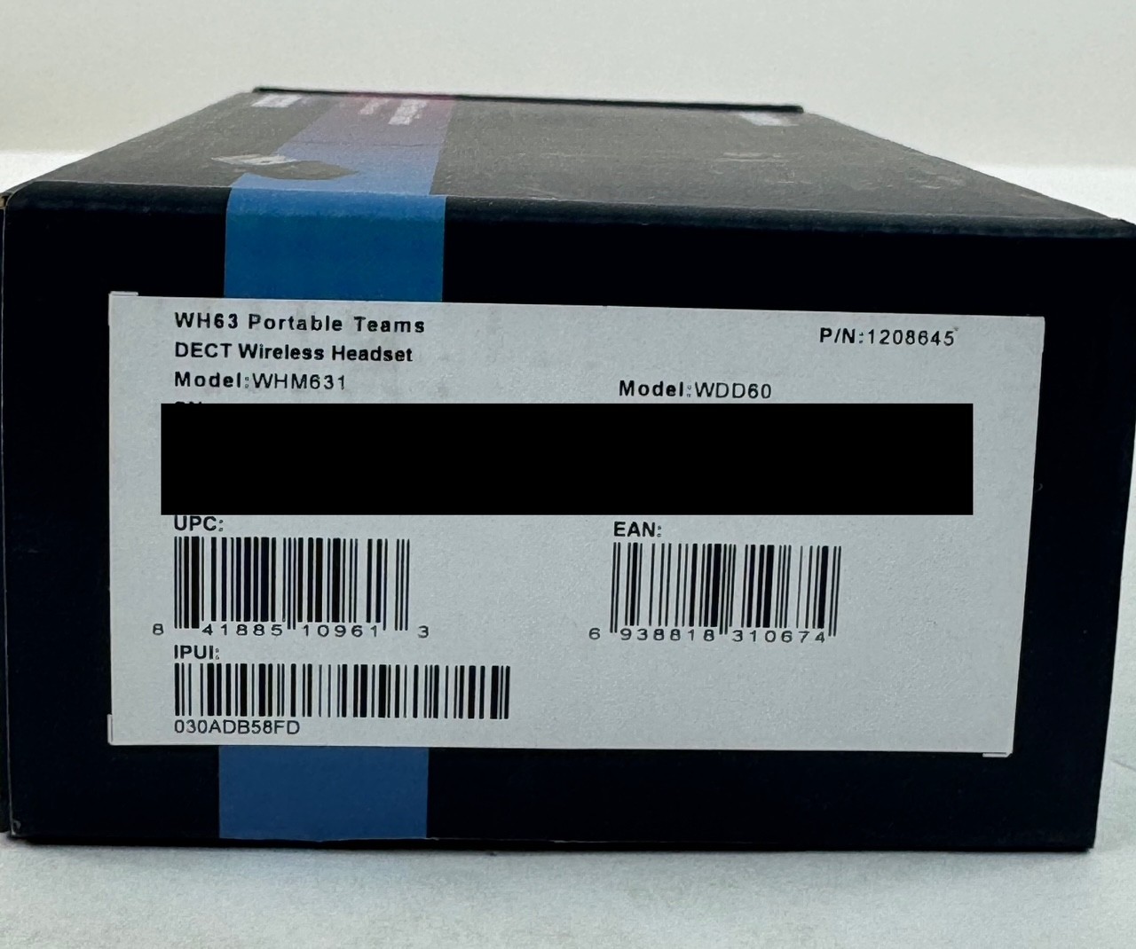 Yealink WH63 DECT Portable Wireless Headset - 1208645 - New - Bulk