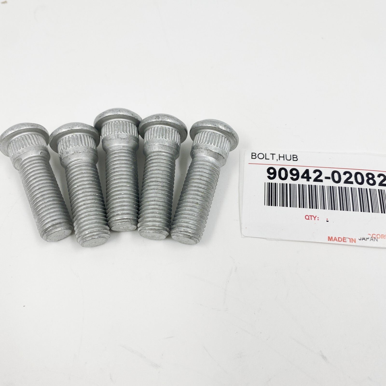 QTY 5 For Toyota Lexus Wheel Lug Stud Bolt Nut 90942-02082 / 90942-02049