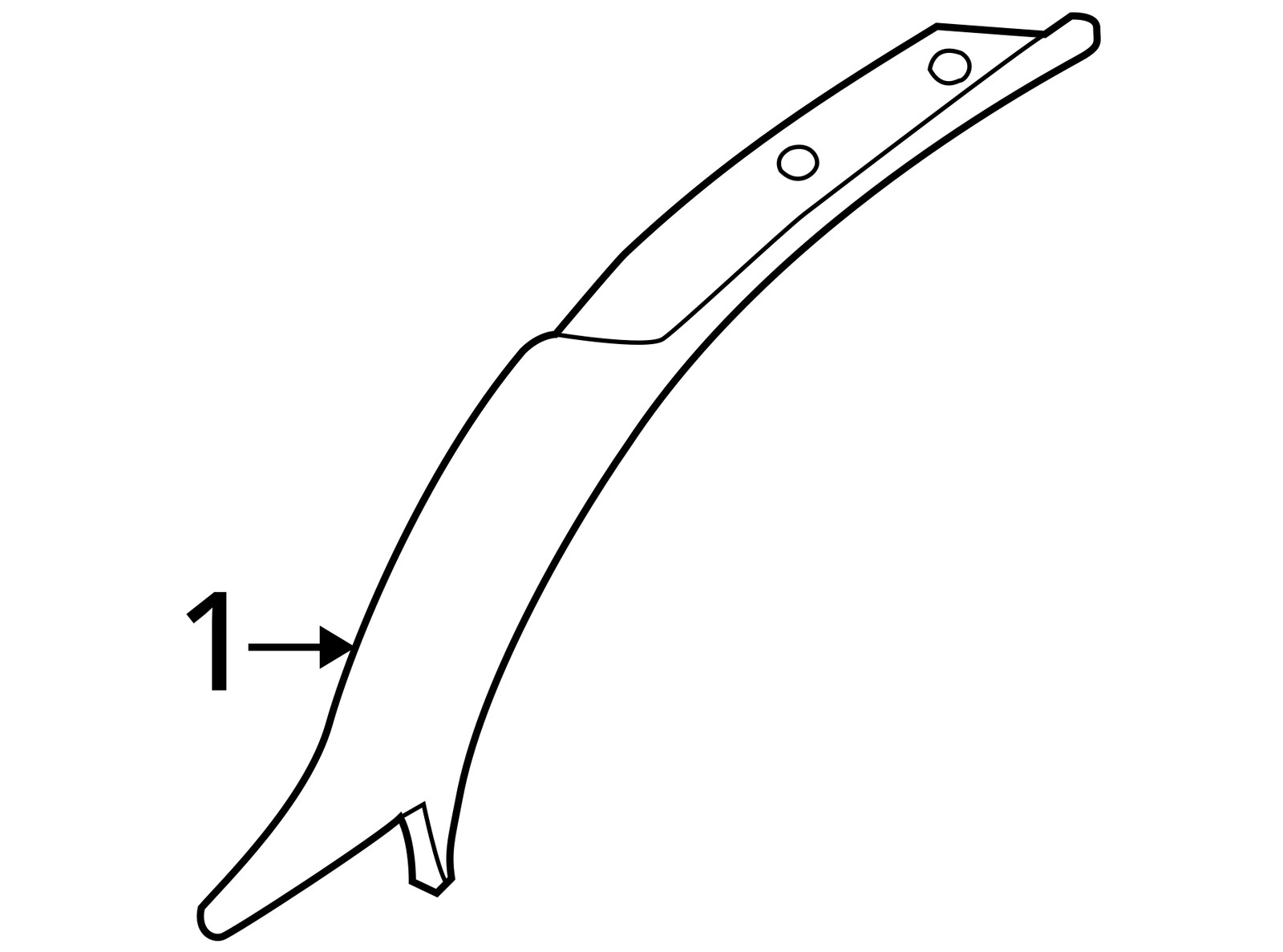 FITS 2005-2007 FORD FOCUS MOLDING WINDSHIELD 5S4Z5403598AAB - NEW OEM