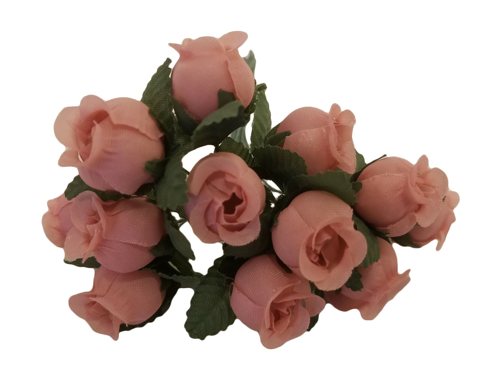 Lot 144 pcs Pink Artificial Rosebuds Roses Millinery Craft Flowers 16mm 5/8"