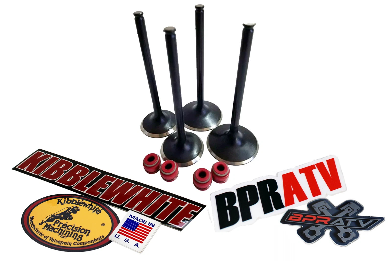 14-19 Yamaha YZ450F Kibblewhite Black Diamond Valve Kit OEM Replacement Valves 4