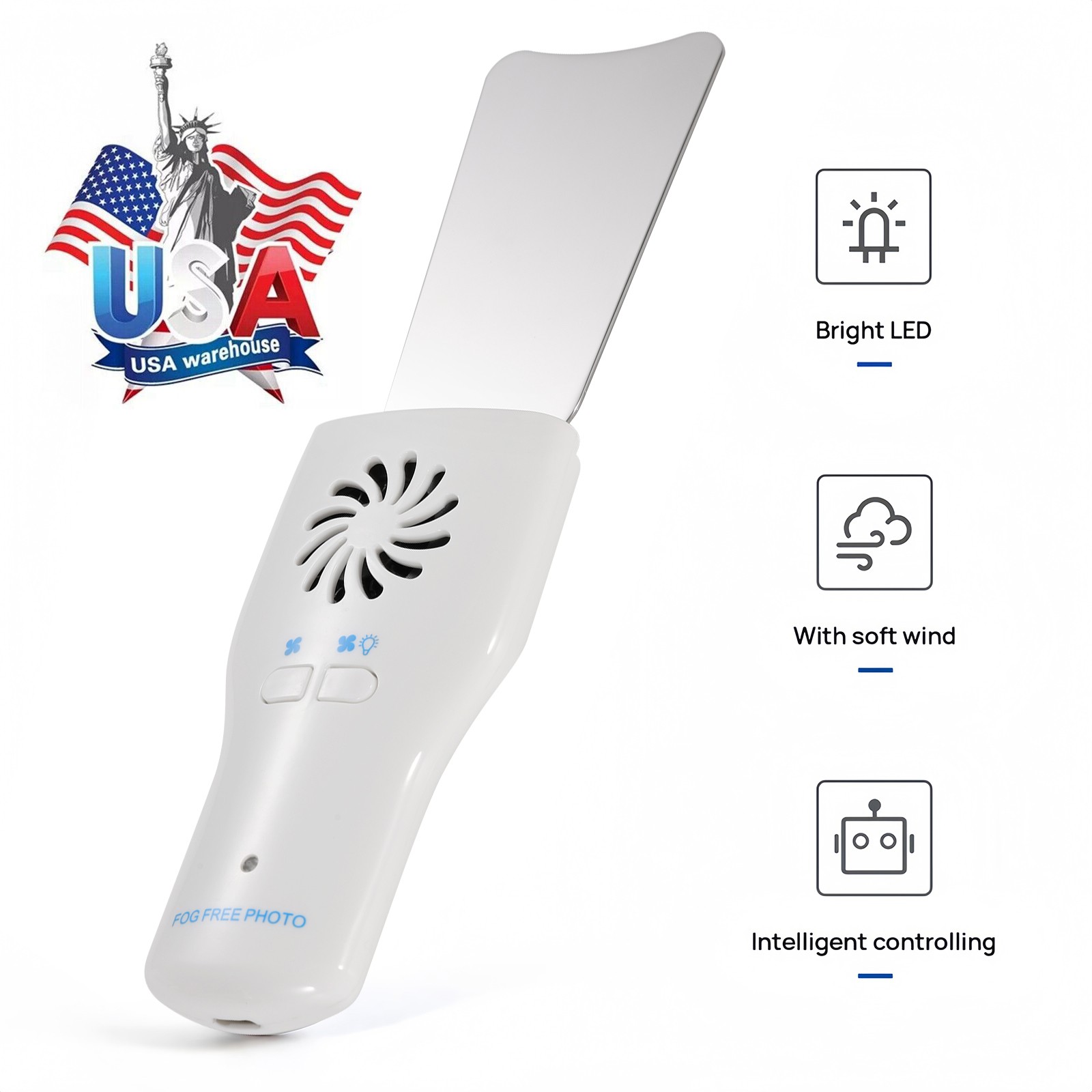 Dental Occlusal Mirror Fog Free LED Oral Intra Photo System 4 Mirrors Anti-Fog