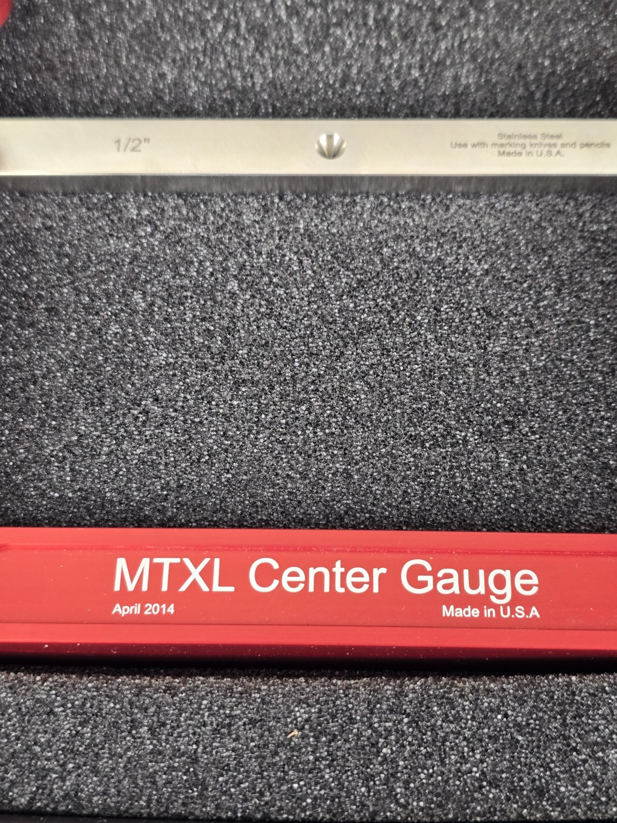 Woodpeckers MTXL Center Gauge Set One Time Retired Tool Wood Working USA Mint