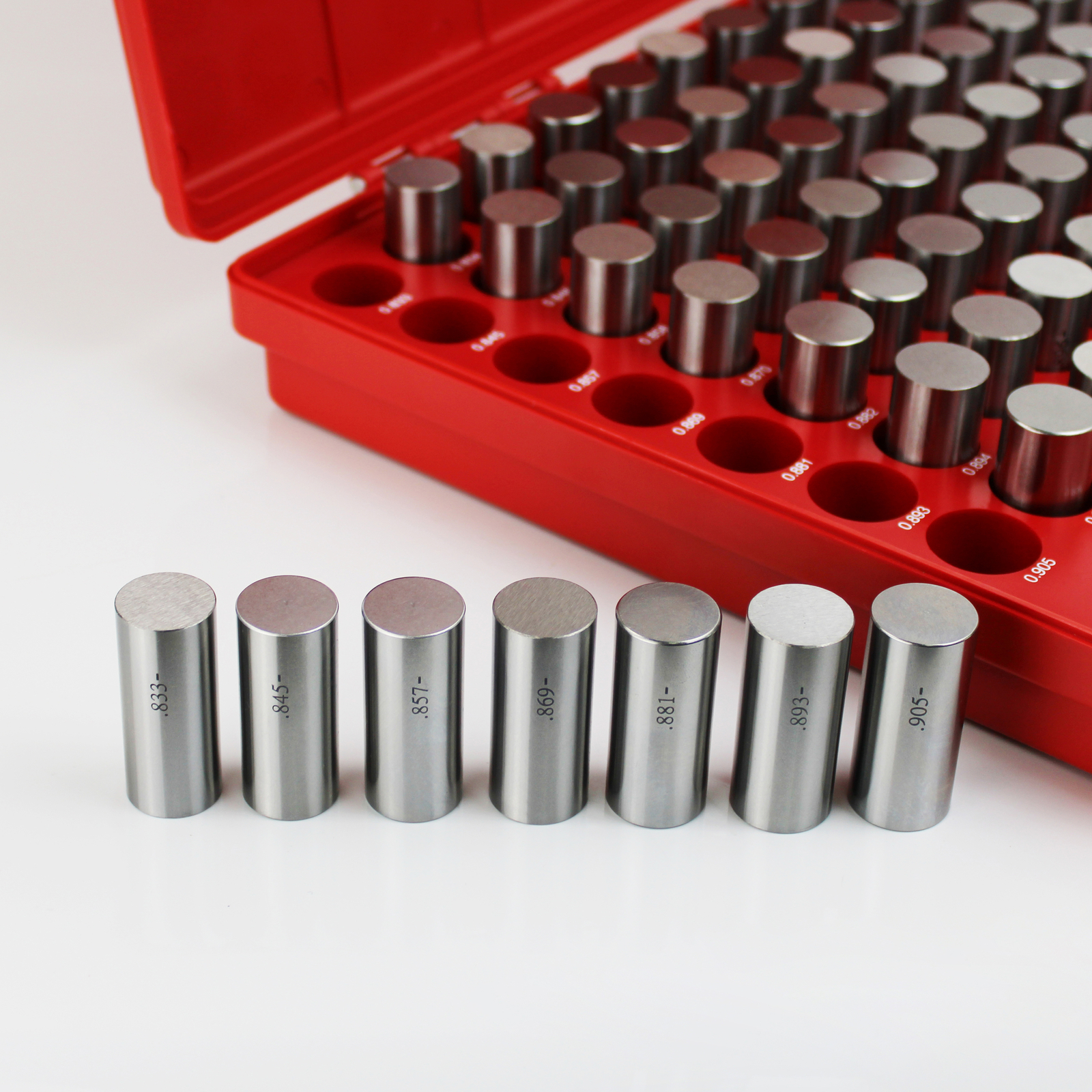 HFS(R) 84pcs Steel Minus Pin Gage Set 0.833"-0.916"