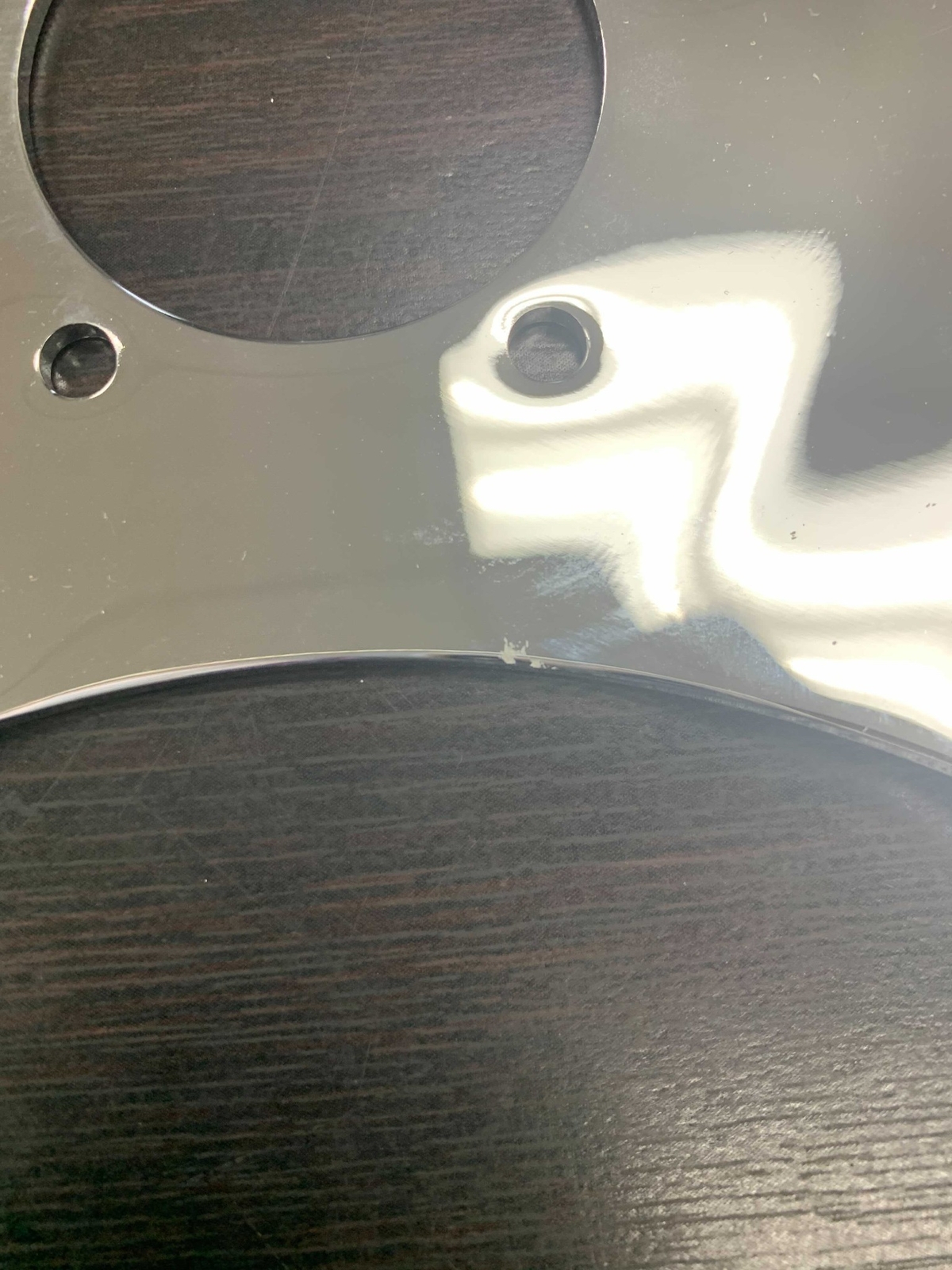 18" Dark Steering Wheel 4 Spoke Rivet Freightliner Kenworth Peterbilt - BLEM