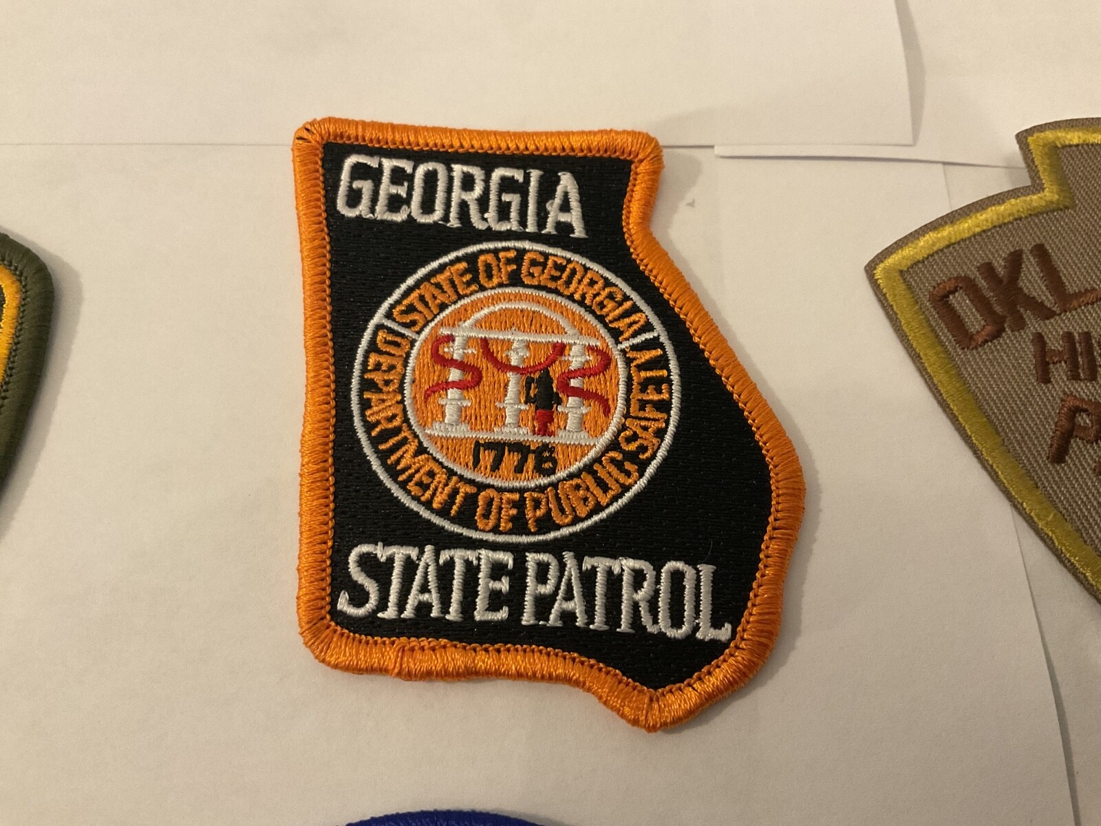 State Law Enforcement patches All different 10 piece set. All new.Hat Size Patch