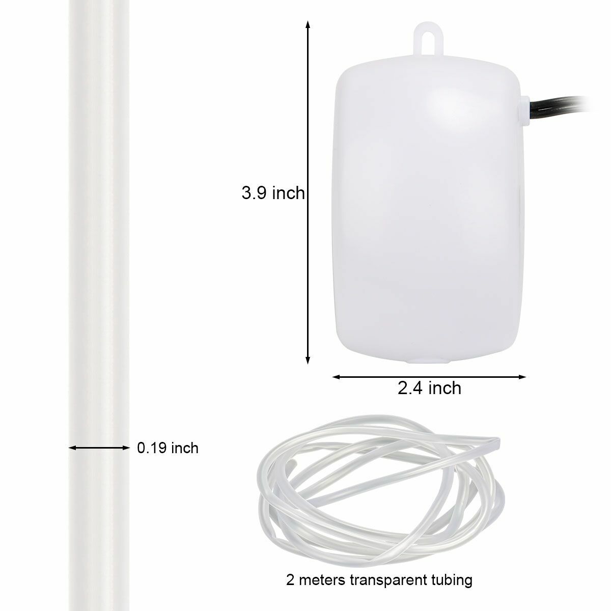 Aquarium Air Pump Adjustable Output Aquarium Bubble 2.5w Ultra Quiet Air Pump US