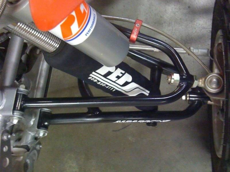 Alba Racing Honda TRX450r Adjustable Long Travel A-Arm Powder coat Blk