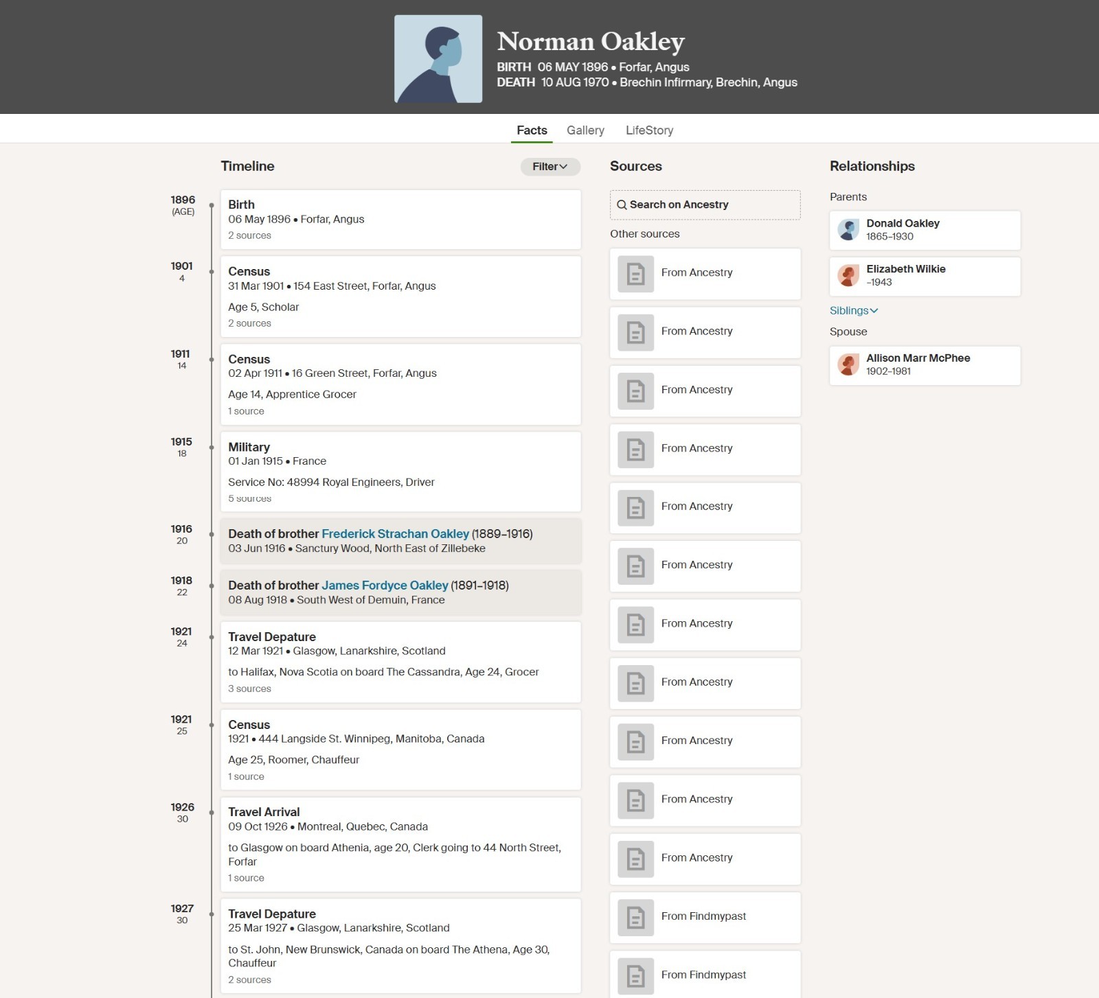 Brothers: 43rd CEF Canadians KIA 1918 Medal Pair Memorial Cross RE Forfar Angus