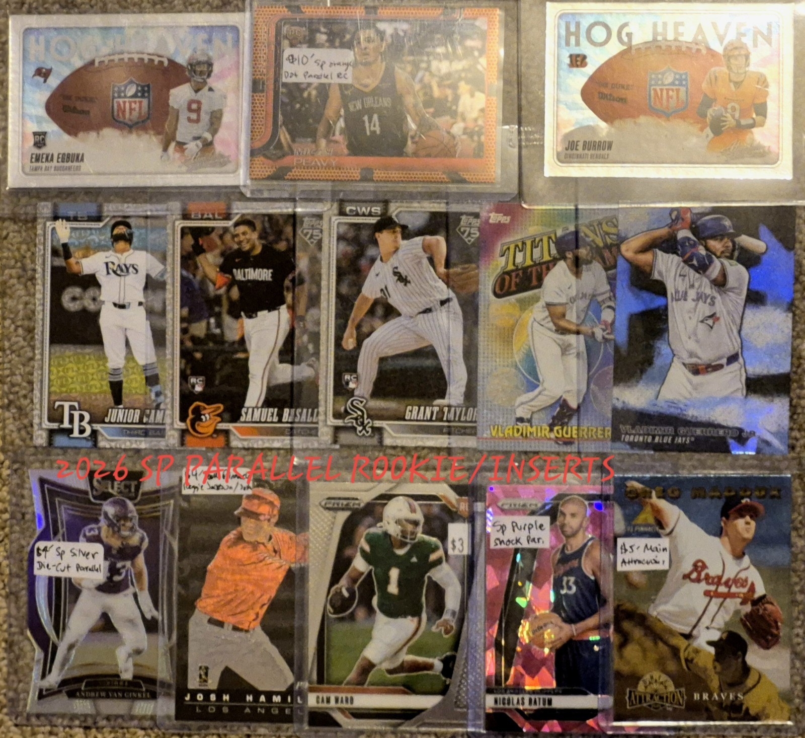 SPORT CARD COLLECTION PSA SP AUTO #ED PAR. RELIC GU JERSEY ROOKIE JORDAN RC LOT