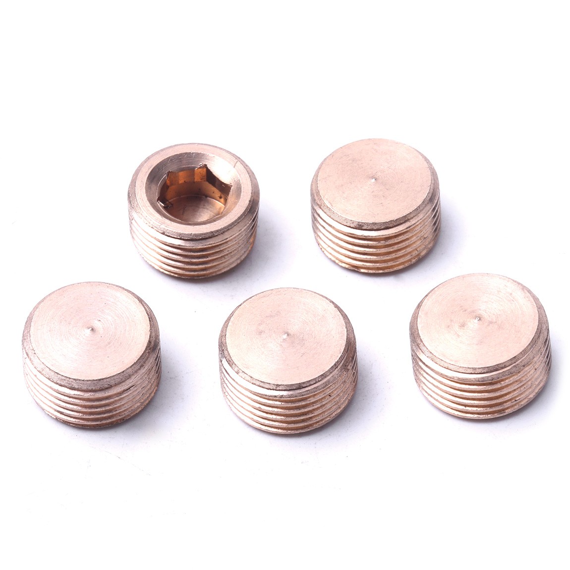 20PCS Pipe Plug 1/8" 1/4" 3/8" 1/2" Male Thread Hex Internal Head Socket Fitting