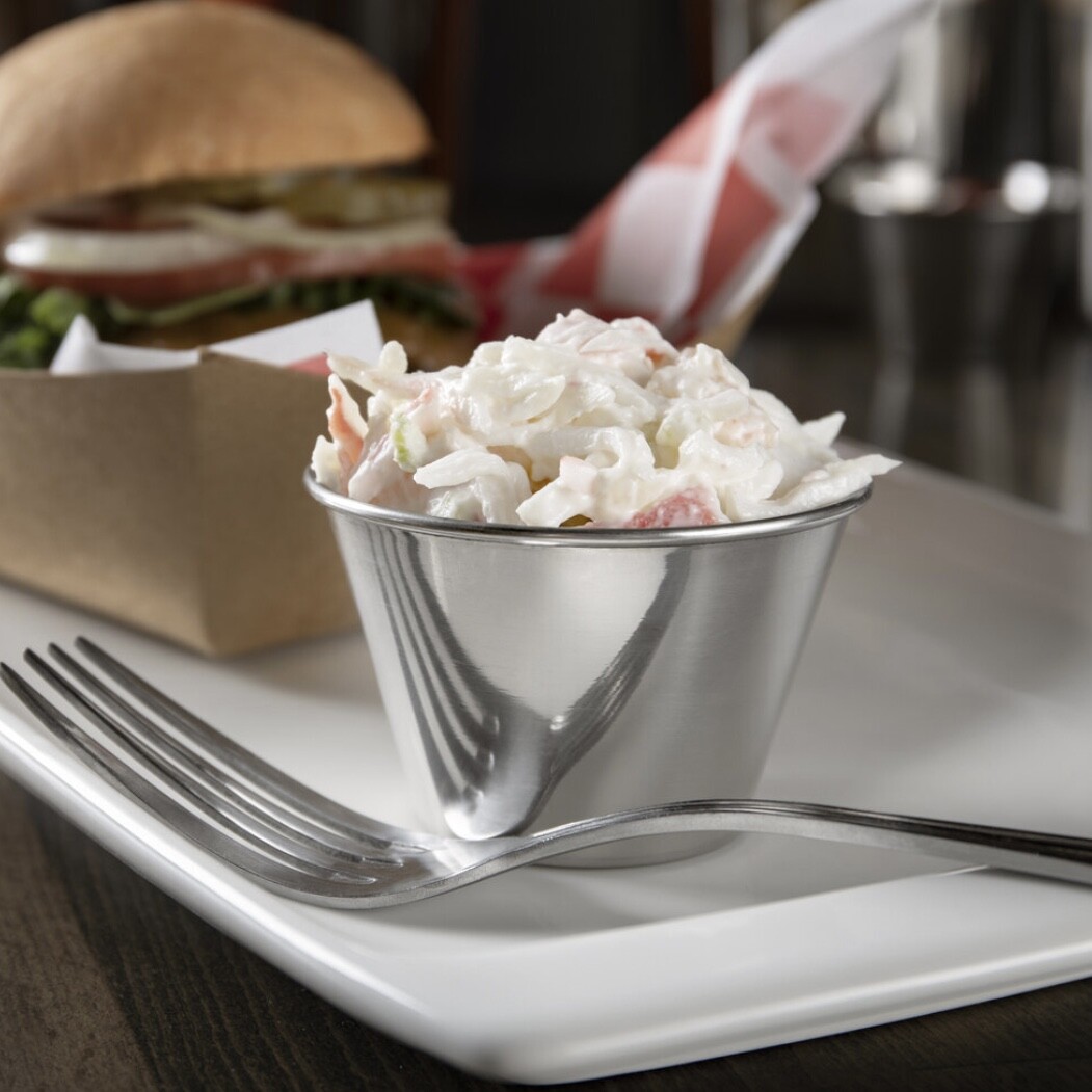 4 oz Sauce Cups Stainless Steel Condiment Portion Cup Dipping Sauce Cup