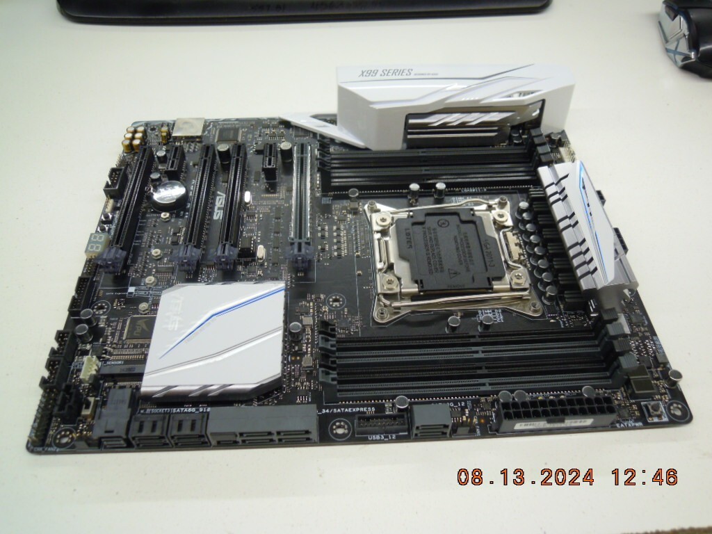 Asus X99-A II ATX Motherboard LGA 2011-V3 DDR4 M.2 USB3 + I/O Shield Latest BIOS