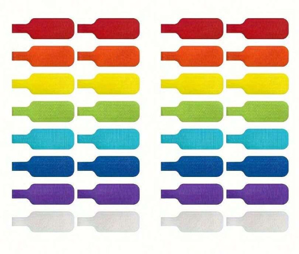 10pcs Wire Markers - Writable Cable Labels with Hook, Loop for Easy Organization