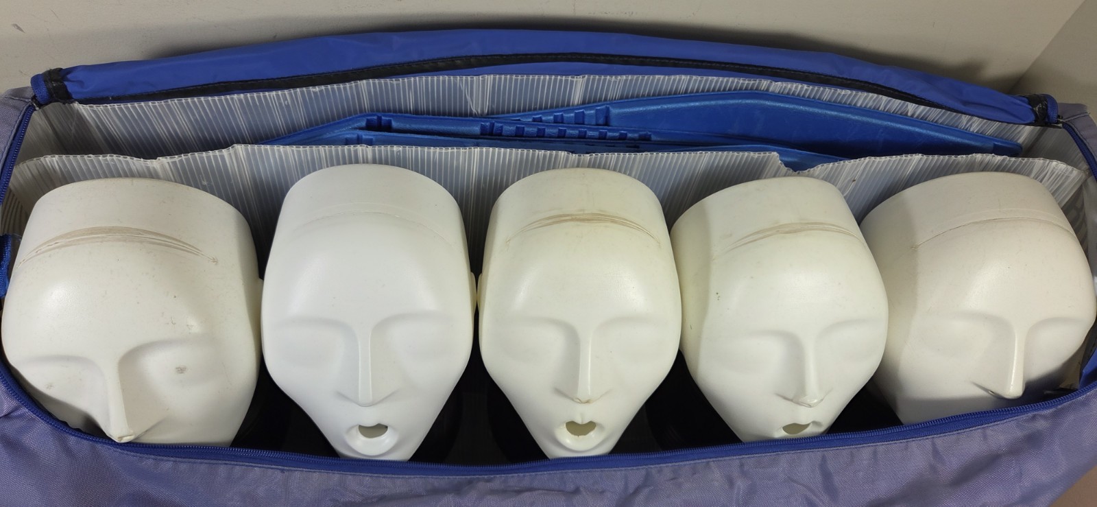 ACTAR 911 Patrol 5x Manikin Dummy CPR Training Heads with Bag