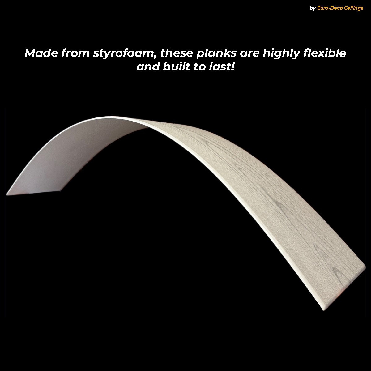 Styrofoam Ceiling planks bead board style - Glue up on popcorn. Pack of 120 pcs